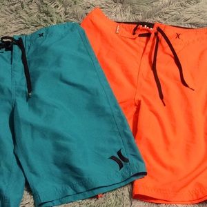 Hurley 2 pairs swim trunks